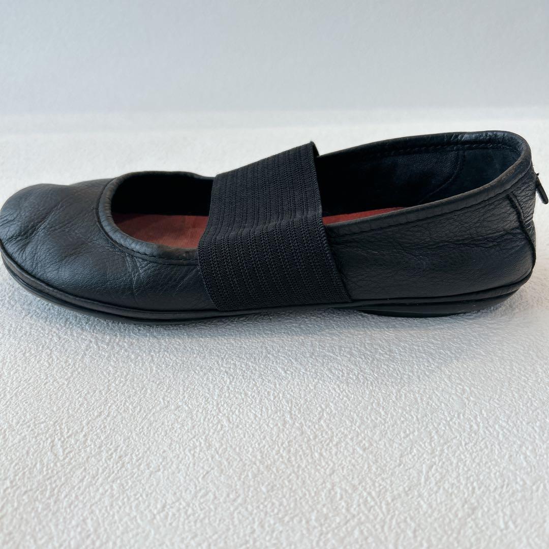 定番✨CAMPER ライトニナ　フラットシューズ　ブラック 36 レザー　黒
