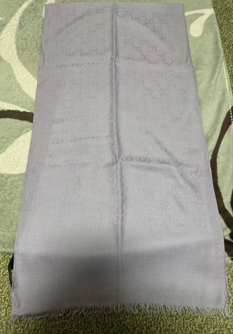 確実正規品　グッチ（GUCCI）　GGジャカード　シルク スカーフ