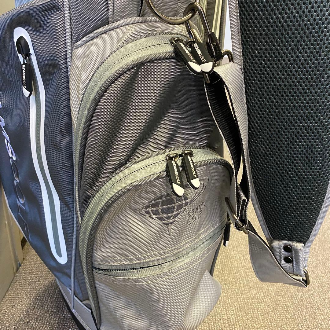 BEAMS GOLF スタンドキャディバッグ 9型 グレー