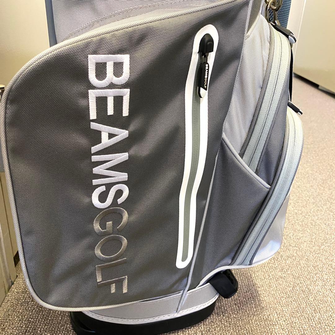 BEAMS GOLF スタンドキャディバッグ 9型 グレー