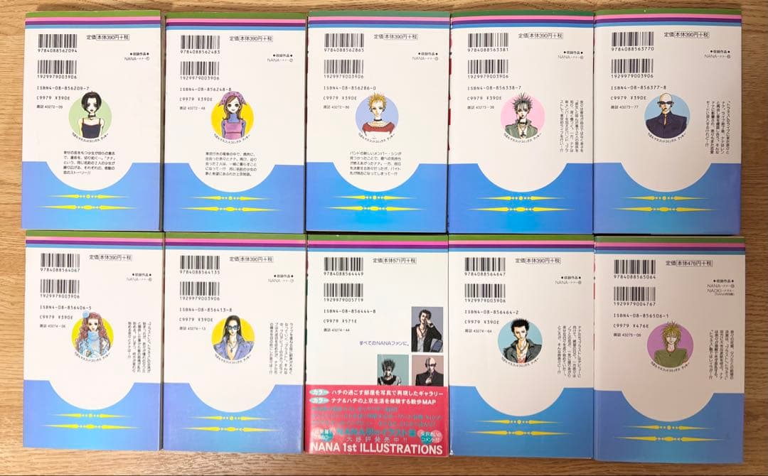 【初版12冊】NANA 1〜21巻＋7.8巻 付き 全巻セット 矢沢あい セット