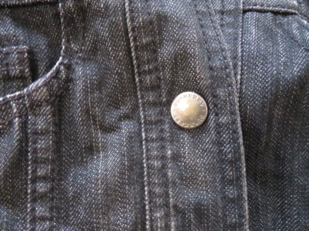 【BURBERRY LONDON】メガチェック デニムジャケット／13BR