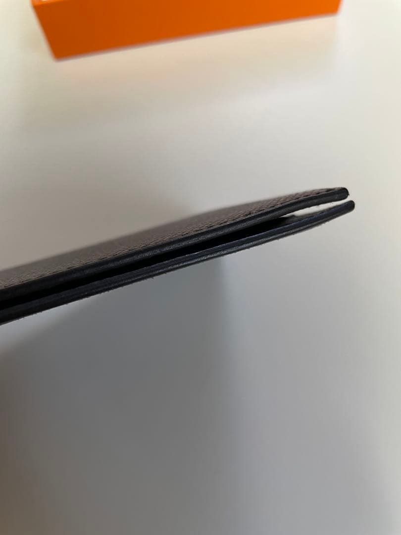 【Y刻印】 エルメス ポーカーGM マネークリップ ネイビー ビジネス カード