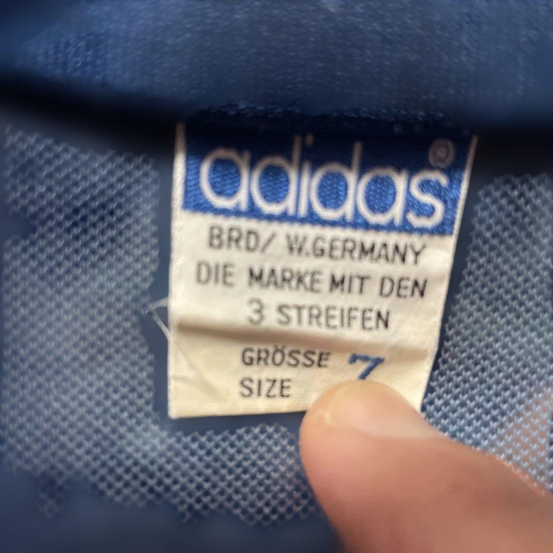 西ドイツ製　ビンテージadidas オレンジ ネイビー ジャージ サイズ7