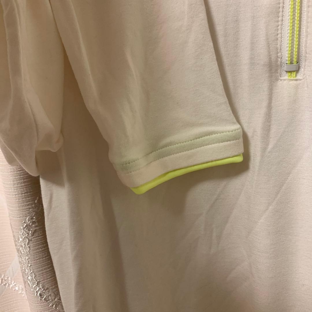 Russeluno ハーフジップシャツ サイズ4 ホワイト　メンズ