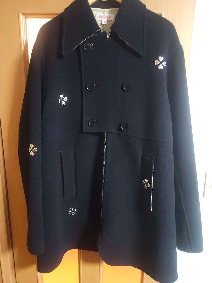 ジャケット・アウター MASU 21aw ZIP-UP CLOVER STUDS COAT