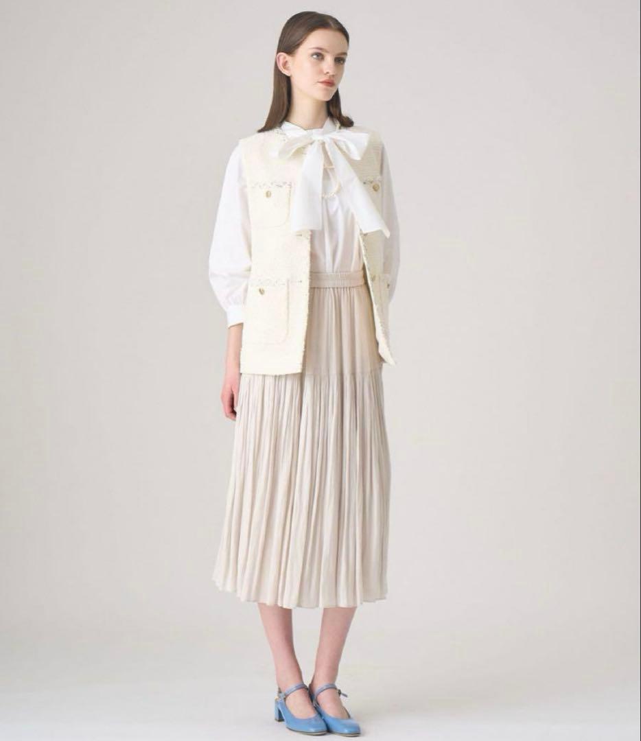 アナイ 36 フラッフィーツイード4ポケットジレ