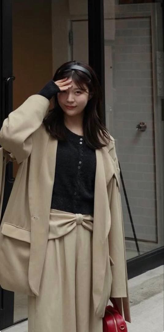 andequal waist ribbon design pants Ｓサイズ