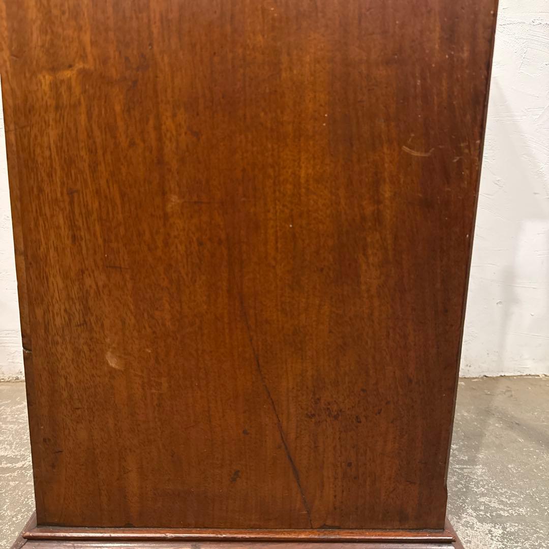 ヴィンテージ　木製サイドテーブル　引き出し／扉収納付き