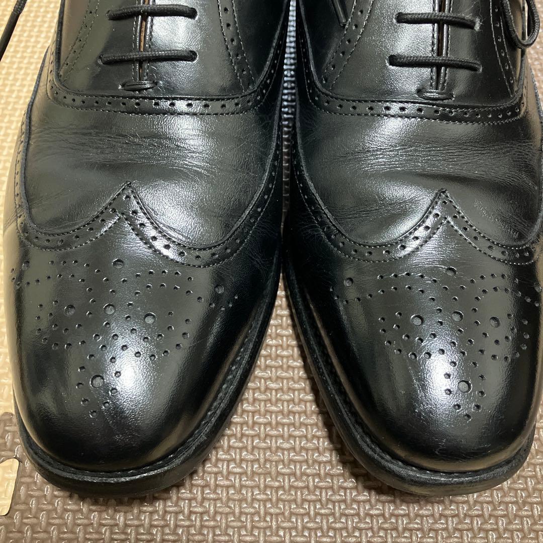 スコッチグレインウィングチップ ブラック