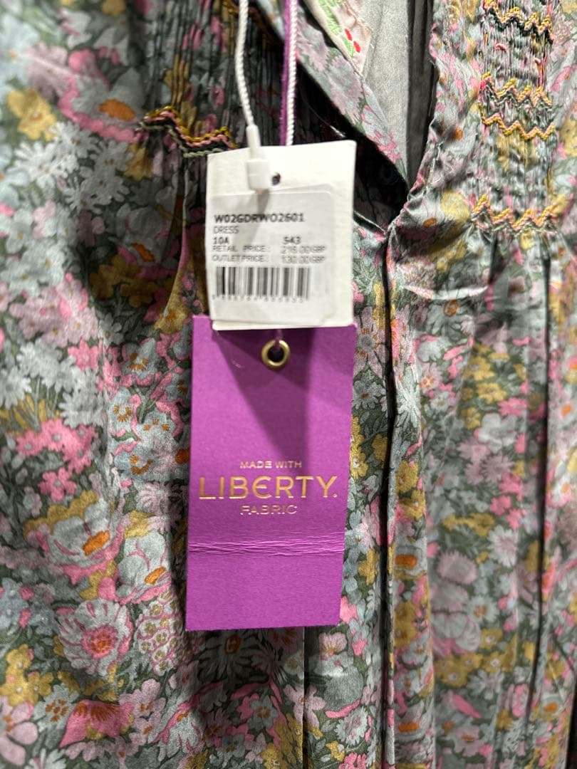 ボンポワン花柄ワンピース