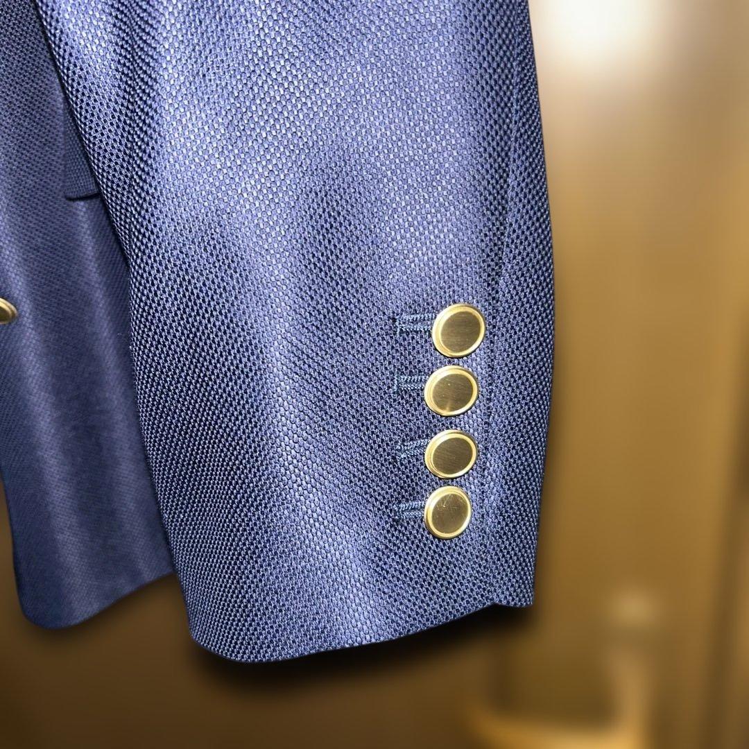 ローズティアラ　Rose Tiara テーラードジャケット46 紺　ブレザー