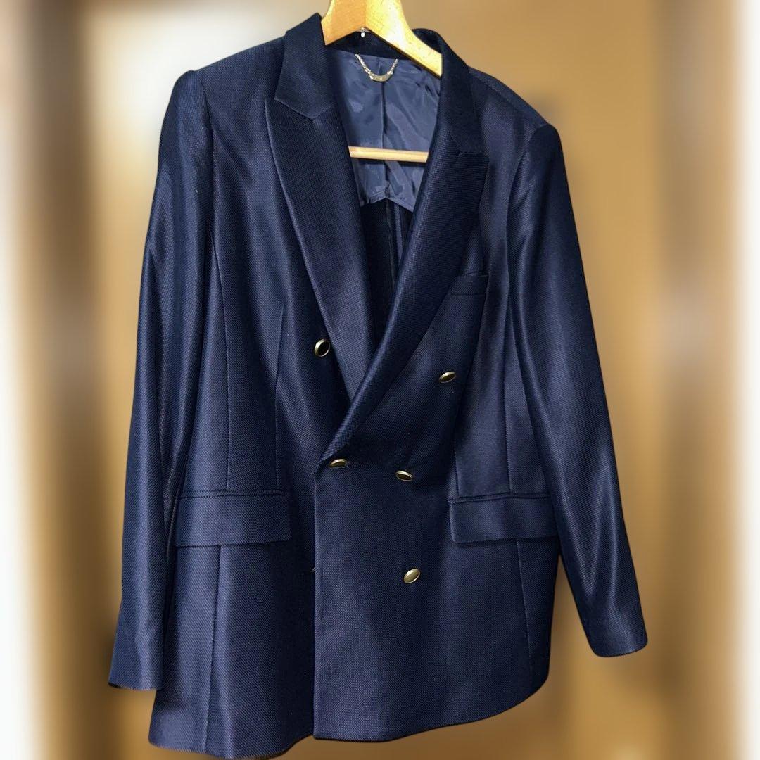 ローズティアラ　Rose Tiara テーラードジャケット46 紺　ブレザー