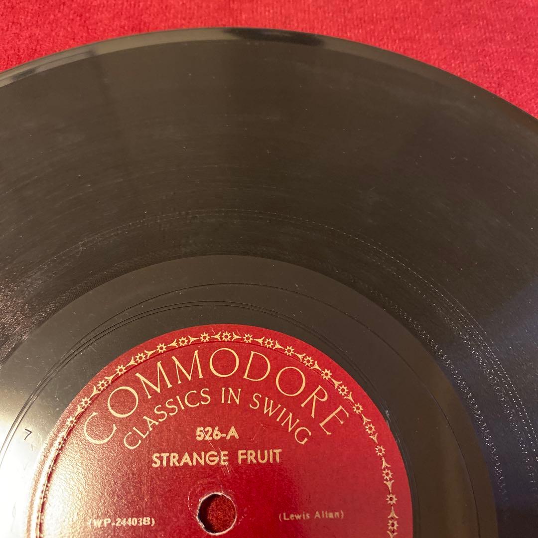 美盤 Billie Holiday Strange Fruit SPレコード