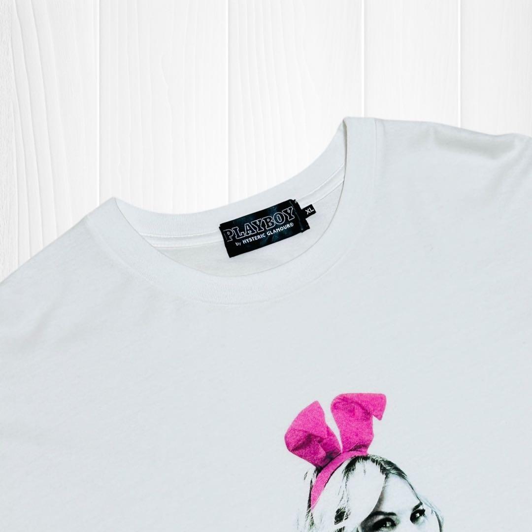 【人気コラボ】HYS×PLAY BOY 半袖プリントTee XL