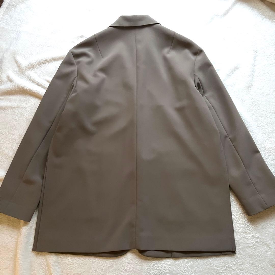 美品 NOBLE エステルソフトカルゼ セットアップ　ジャケット&パンツ