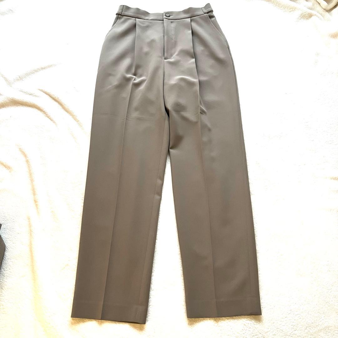 美品 NOBLE エステルソフトカルゼ セットアップ　ジャケット&パンツ