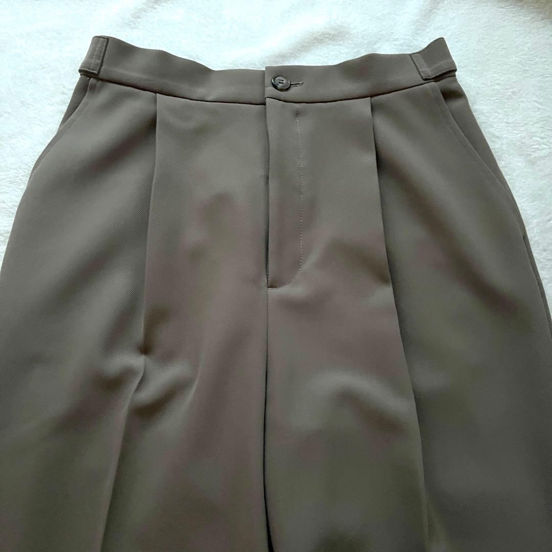 美品 NOBLE エステルソフトカルゼ セットアップ　ジャケット&パンツ