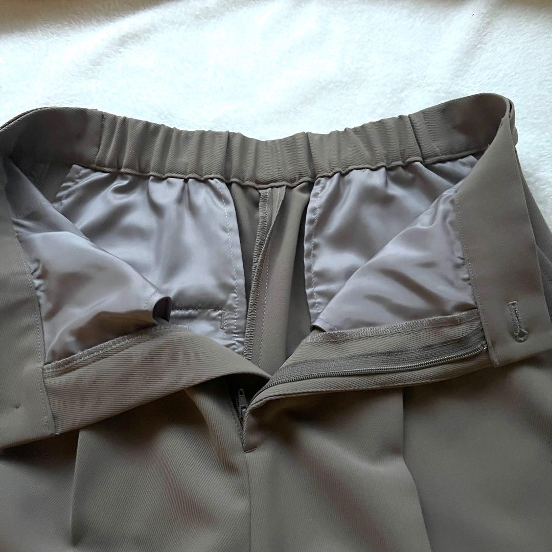 美品 NOBLE エステルソフトカルゼ セットアップ　ジャケット&パンツ