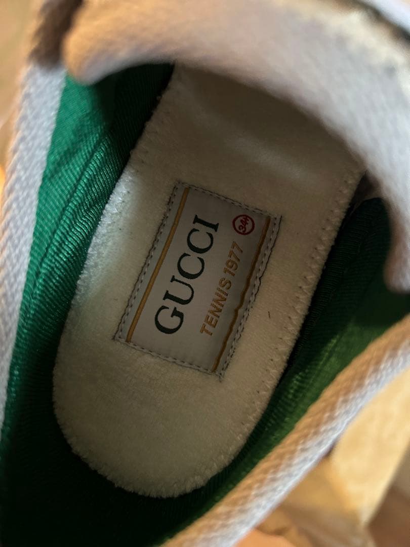 最終金額値下げ❗️❗️グッチ　レディーススニーカー　34.5センチ