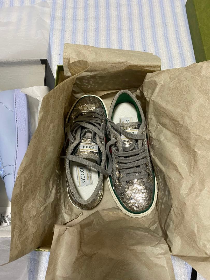 最終金額値下げ❗️❗️グッチ　レディーススニーカー　34.5センチ