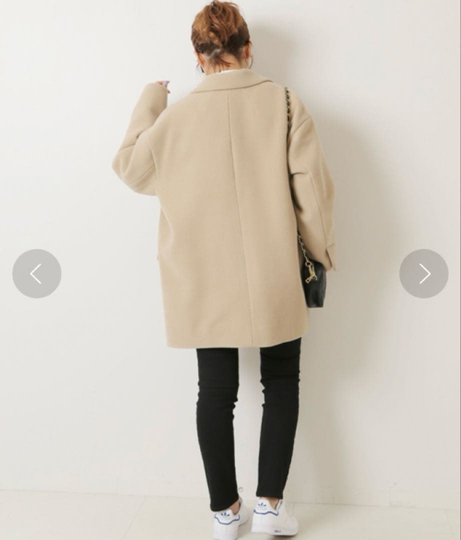 Spick & Span W/Nyモッサジャケットライクコート