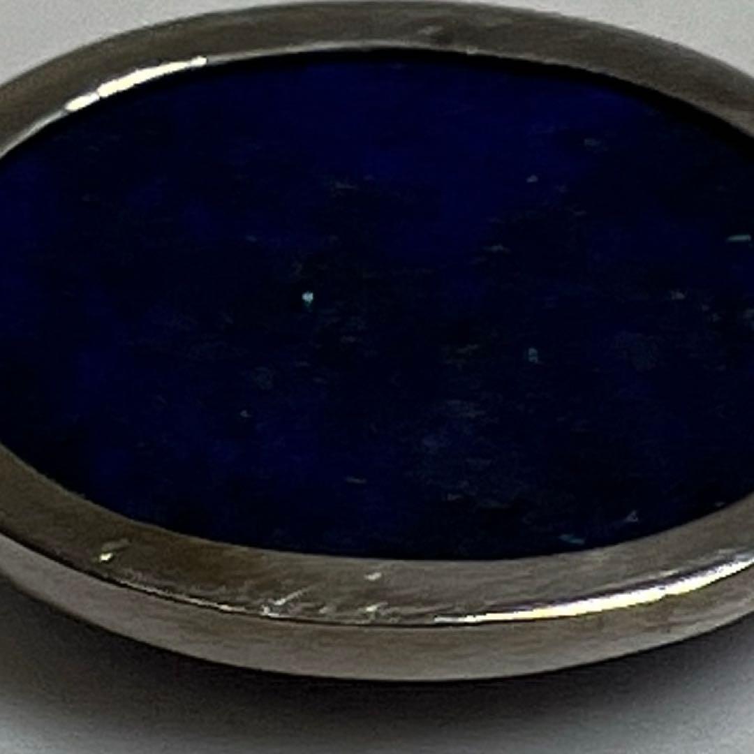 silver刻印ラピスラズリ大玉ネックレス　69g 東奏8-0117☆2f