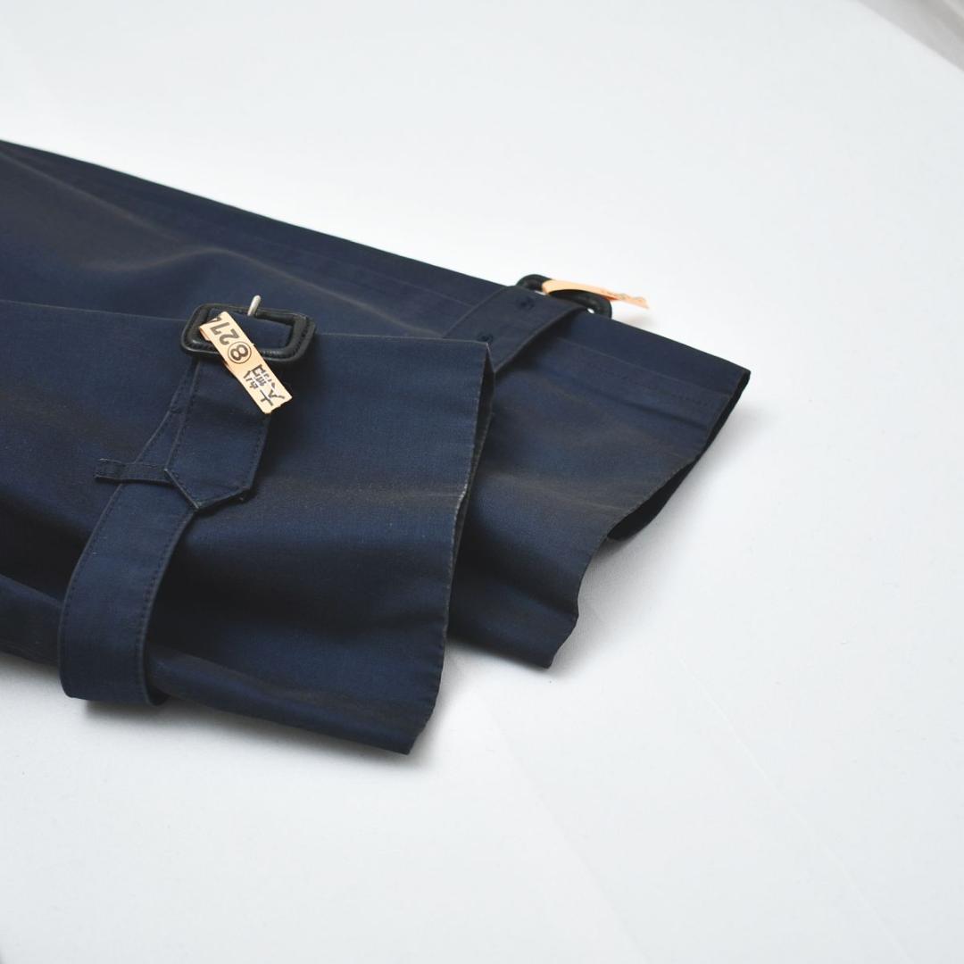 60s 70s バーバリー Burberry トレンチコート 7AR 紺 ♪