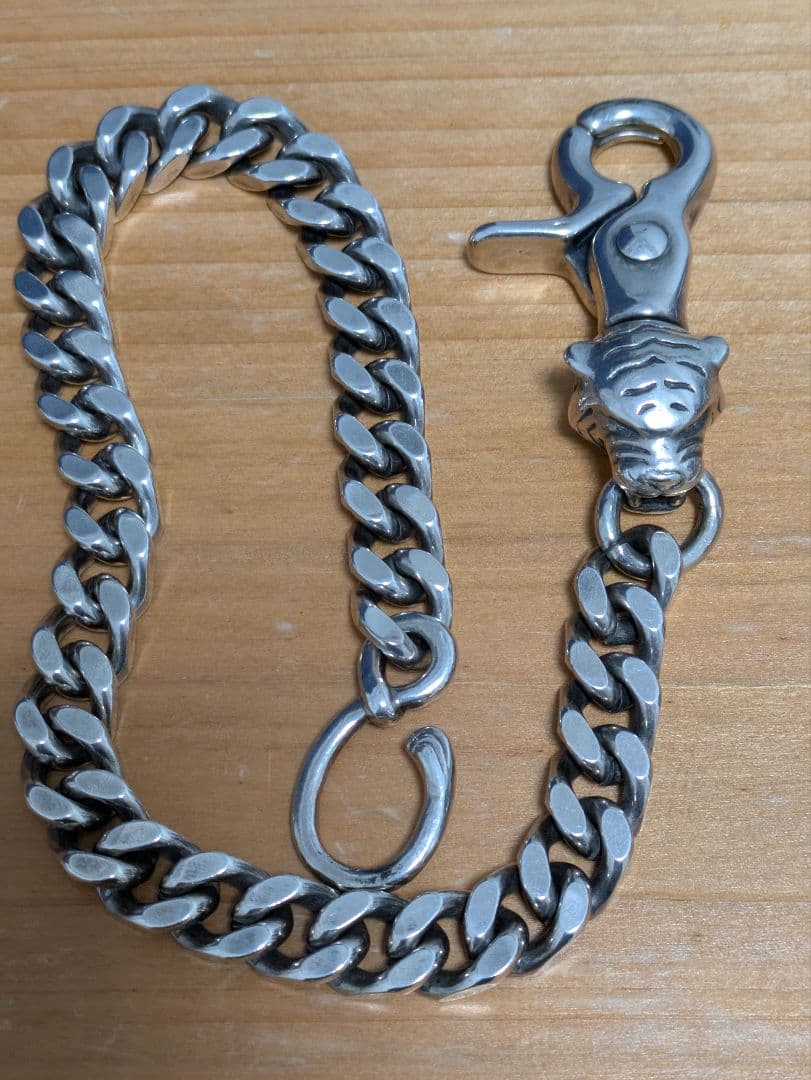 Tiger Wallet Chain(SILVER Plating)&キーフック