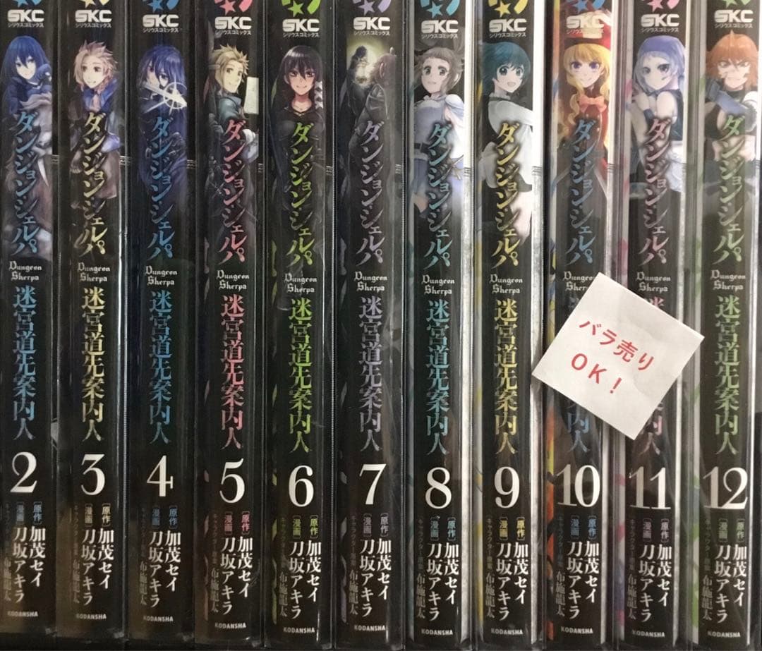 ☆8841【バラ売り可】ダンジョン・シェルパ 迷宮道先案内人 2-12巻 11冊