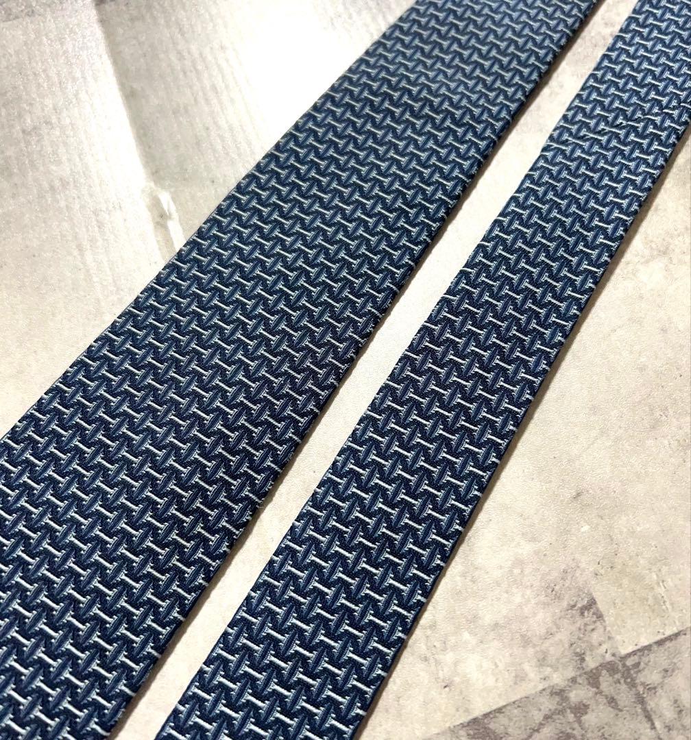 HERMES ネクタイ ハイブランド ファソネ H織り