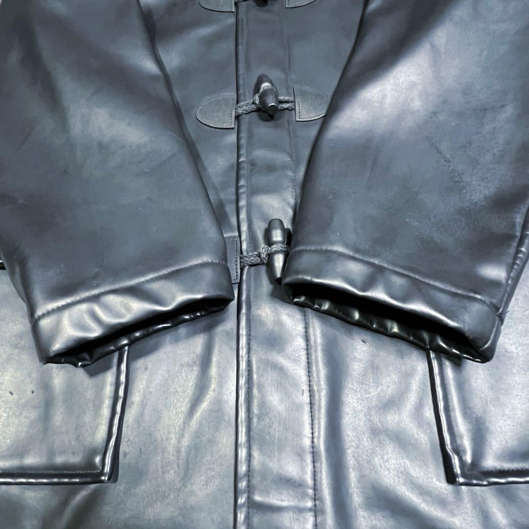 希少レザーGloverall グローバーオールロングダッフルコート 英国製46