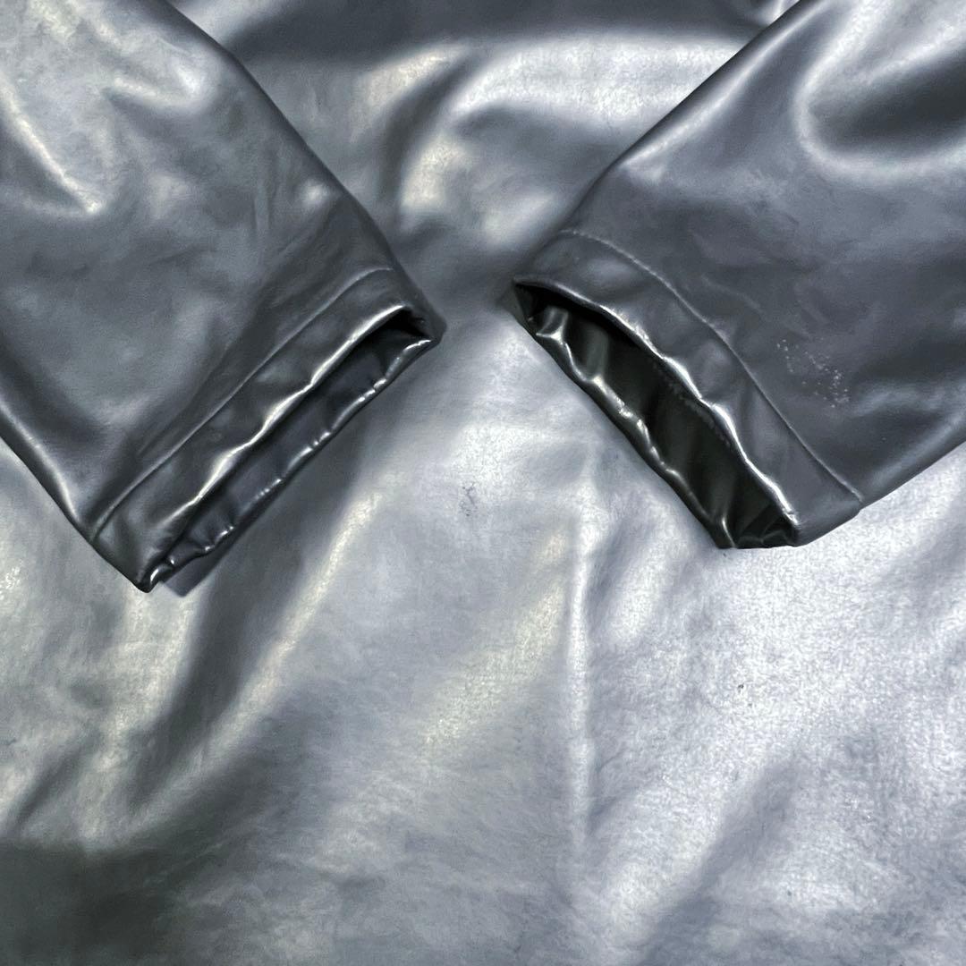 希少レザーGloverall グローバーオールロングダッフルコート 英国製46