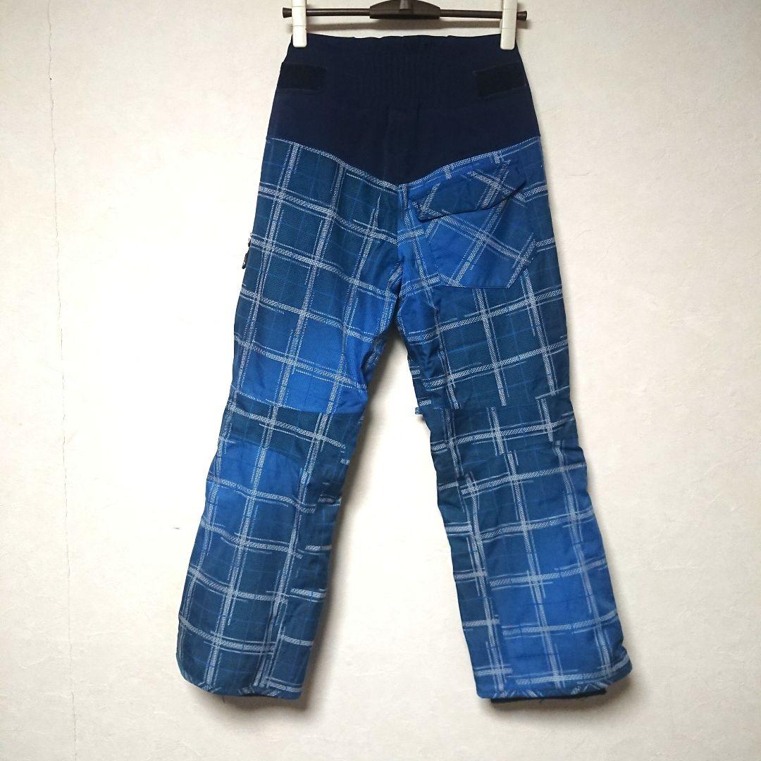 送料無料【Phenix】青チェック柄スキーパンツ S-72