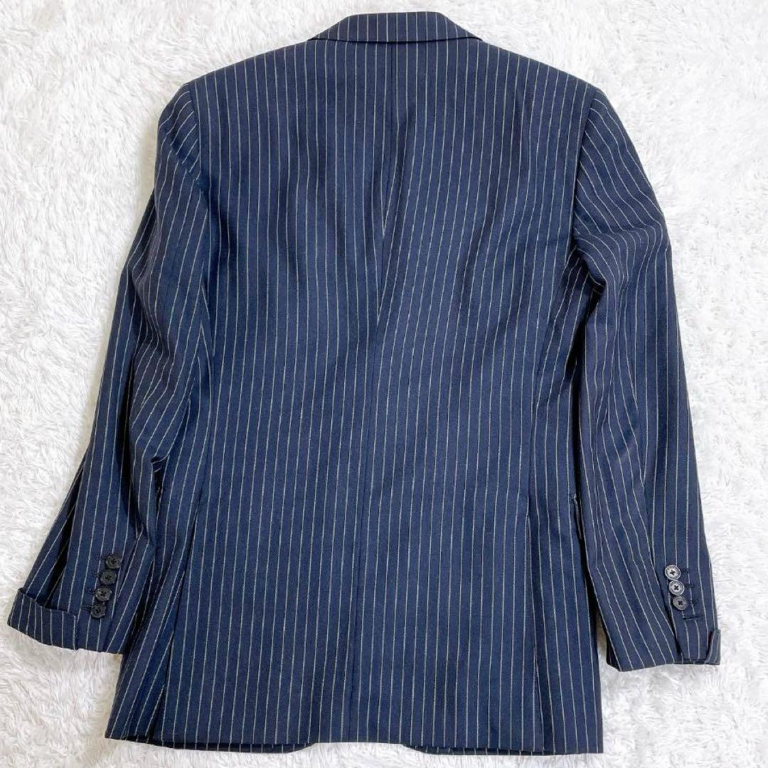 ブラックレーベルクレストブリッジ スリーピーススーツ ネイビー ストライプ
