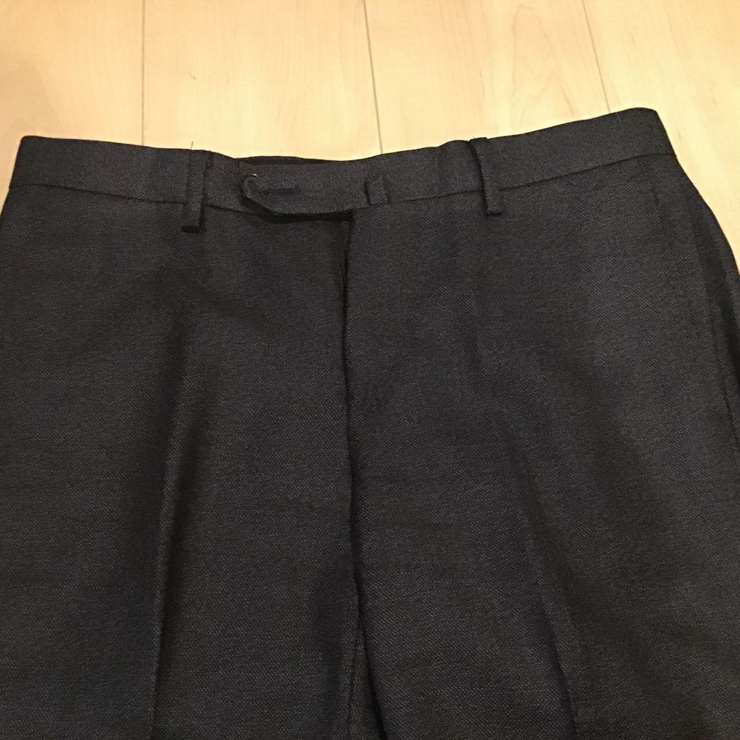 Brillar ダークグレー シングルブレスト スーツウール　サイズ44