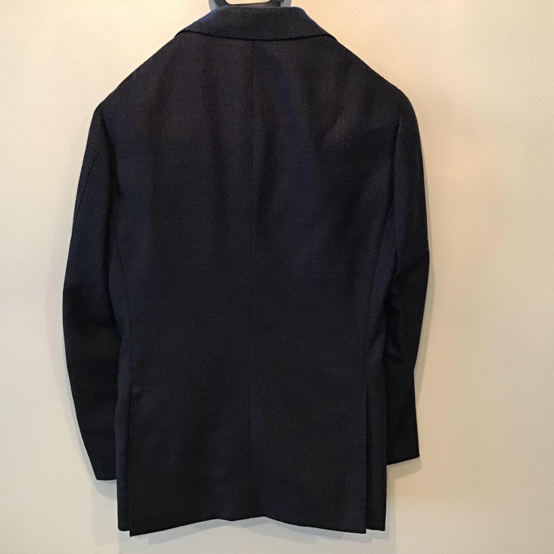 Brillar ダークグレー シングルブレスト スーツウール　サイズ44
