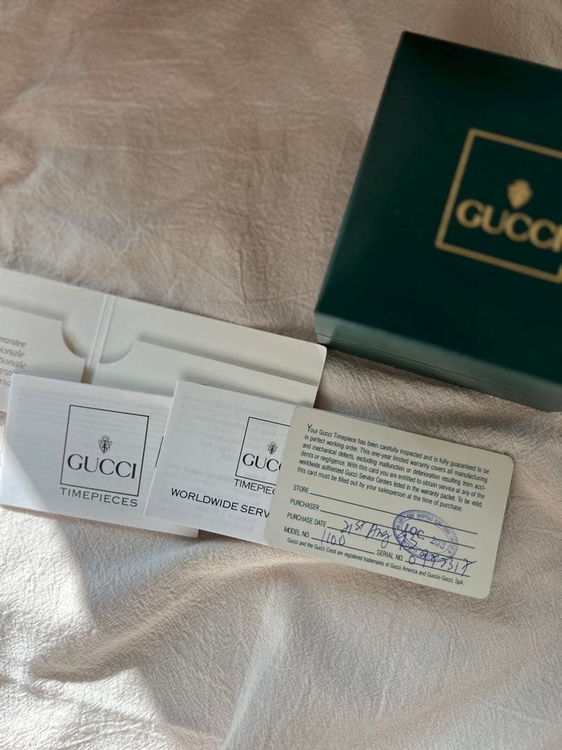 GUCCI チェンジベゼル【メンテナンス済み・動作有り】