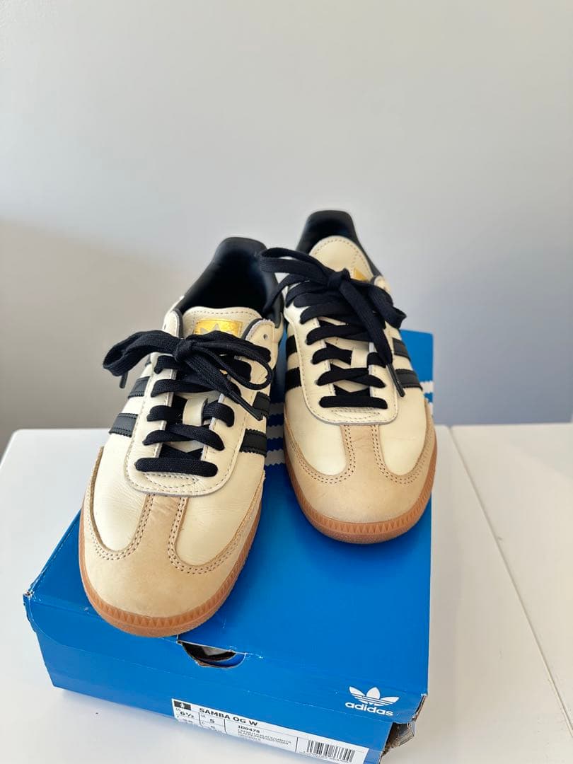 【ADIDAS】SAMBA OG 23.5cm クリームホワイト