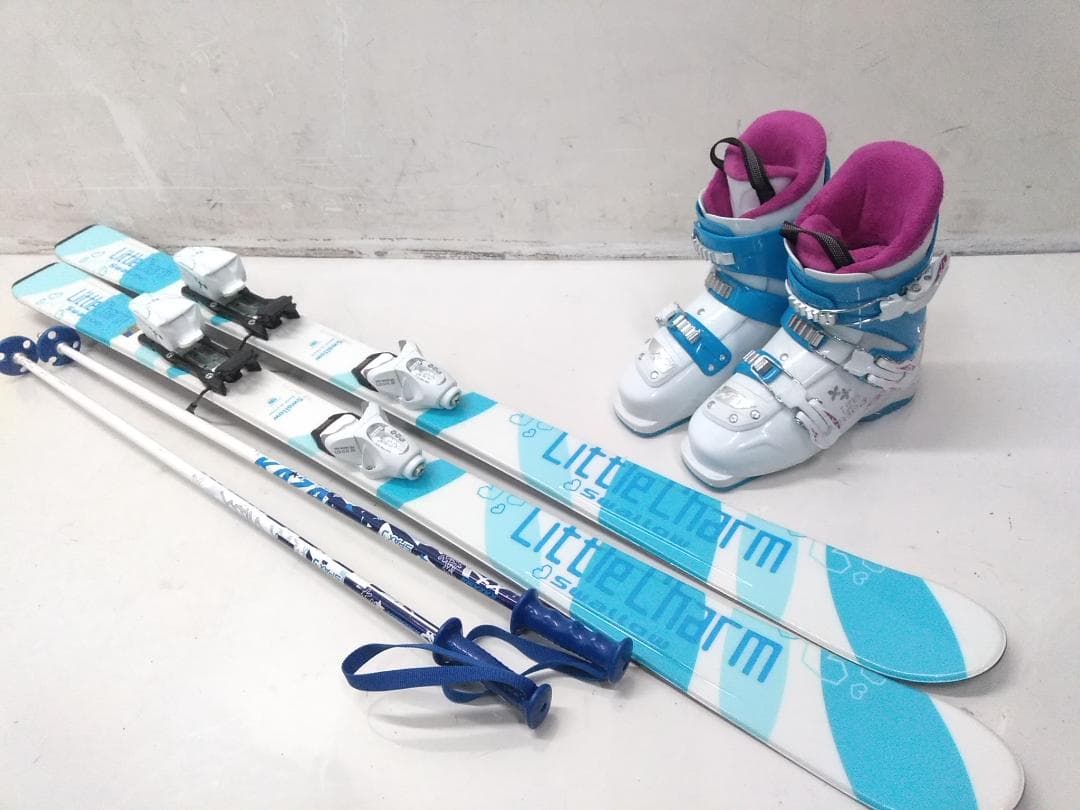 ジュニアスキー4点セットスワロー 130cm ブーツノルディカ22-23.5cm