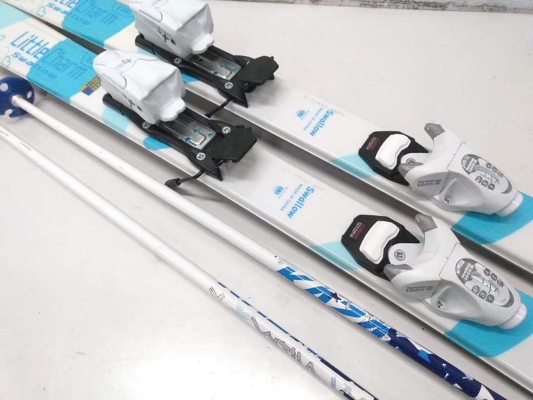 ジュニアスキー4点セットスワロー 130cm ブーツノルディカ22-23.5cm