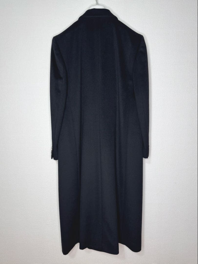 【DAKS】カシミヤウール　ダブルチェスターコート　ロングコート　Lサイズ
