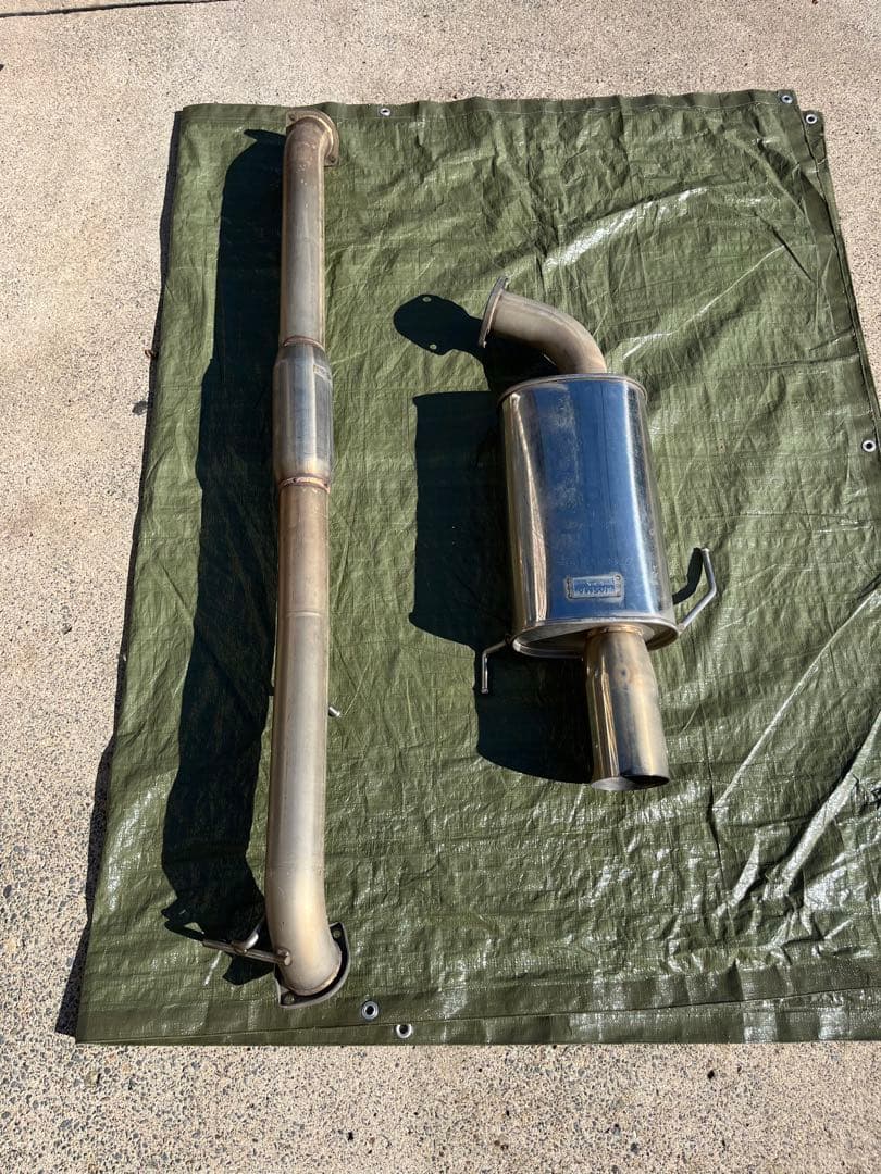 C35 ローレル　RB25DET タナベ　マフラー　メダリオン