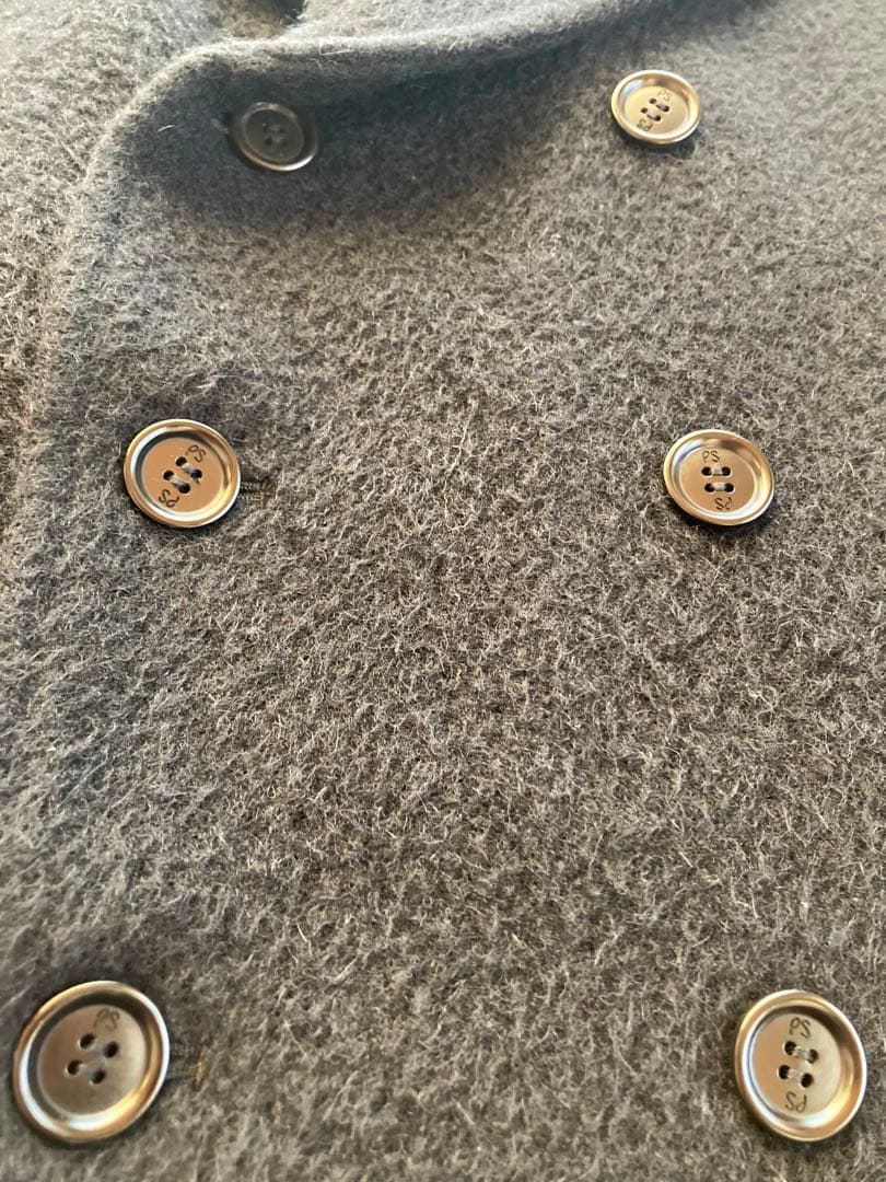 美品 ポールスミス アルパカ ウール コート シャギー Pコート ブラック