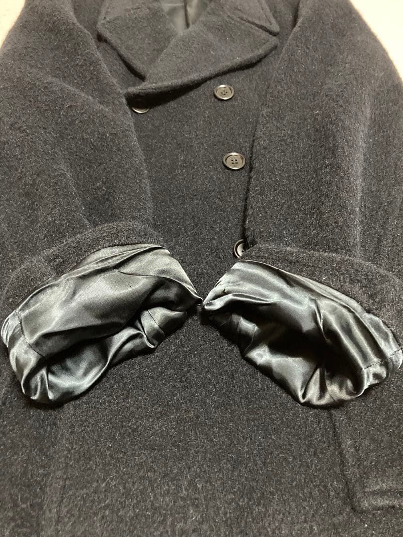 美品 ポールスミス アルパカ ウール コート シャギー Pコート ブラック