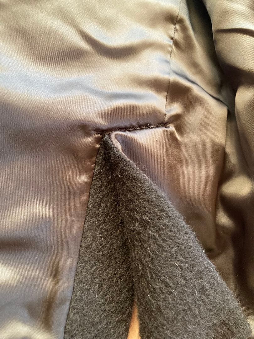 美品 ポールスミス アルパカ ウール コート シャギー Pコート ブラック