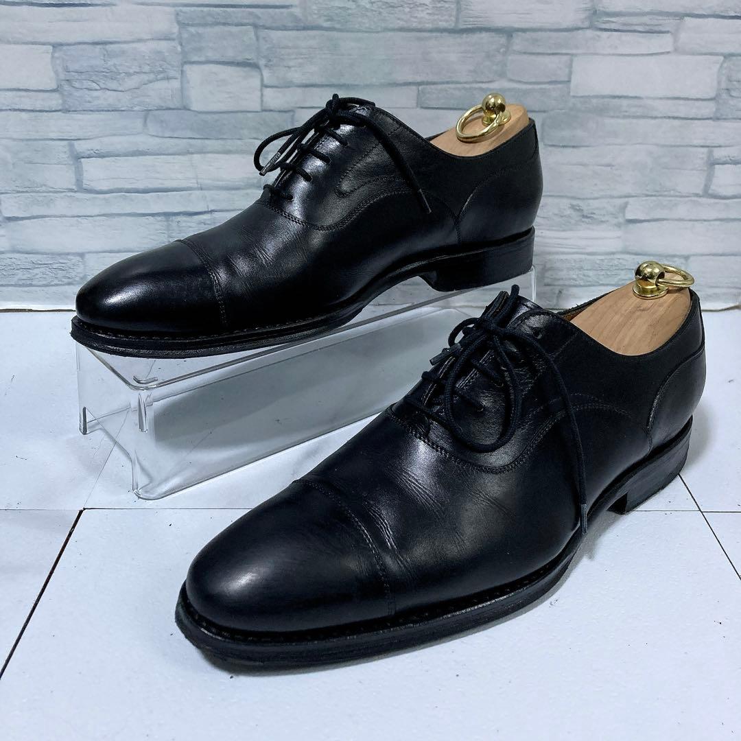 ジャランスリワヤ ストレートチップ ビジネスシューズ 26 本革 黒 98654