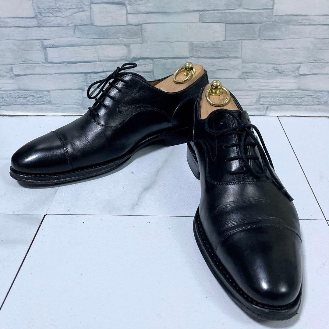 ジャランスリワヤ ストレートチップ ビジネスシューズ 26 本革 黒 98654