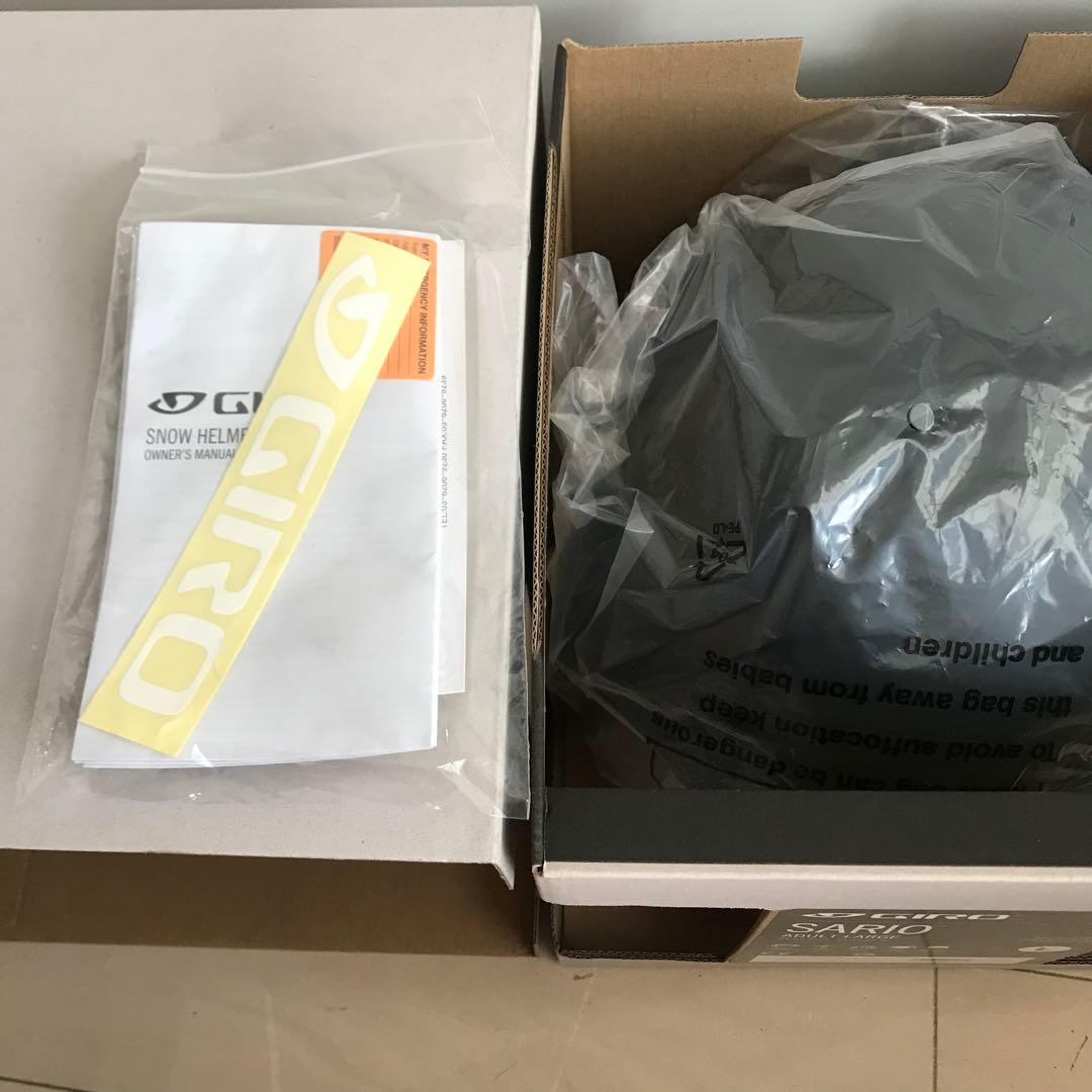 S*n様 GIRO SARIO ヘルメット Lサイズ マットブラック