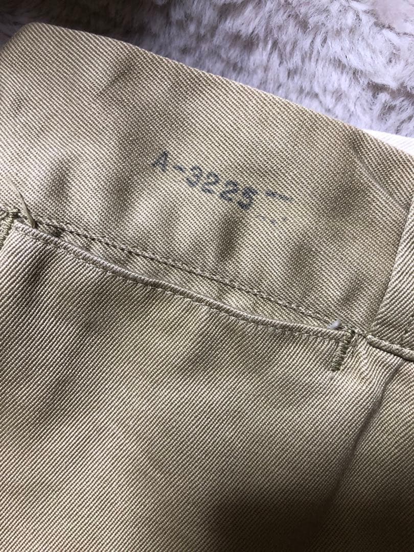 50's usarmytrousers 軍チノパンm45カーキアーミーチノ